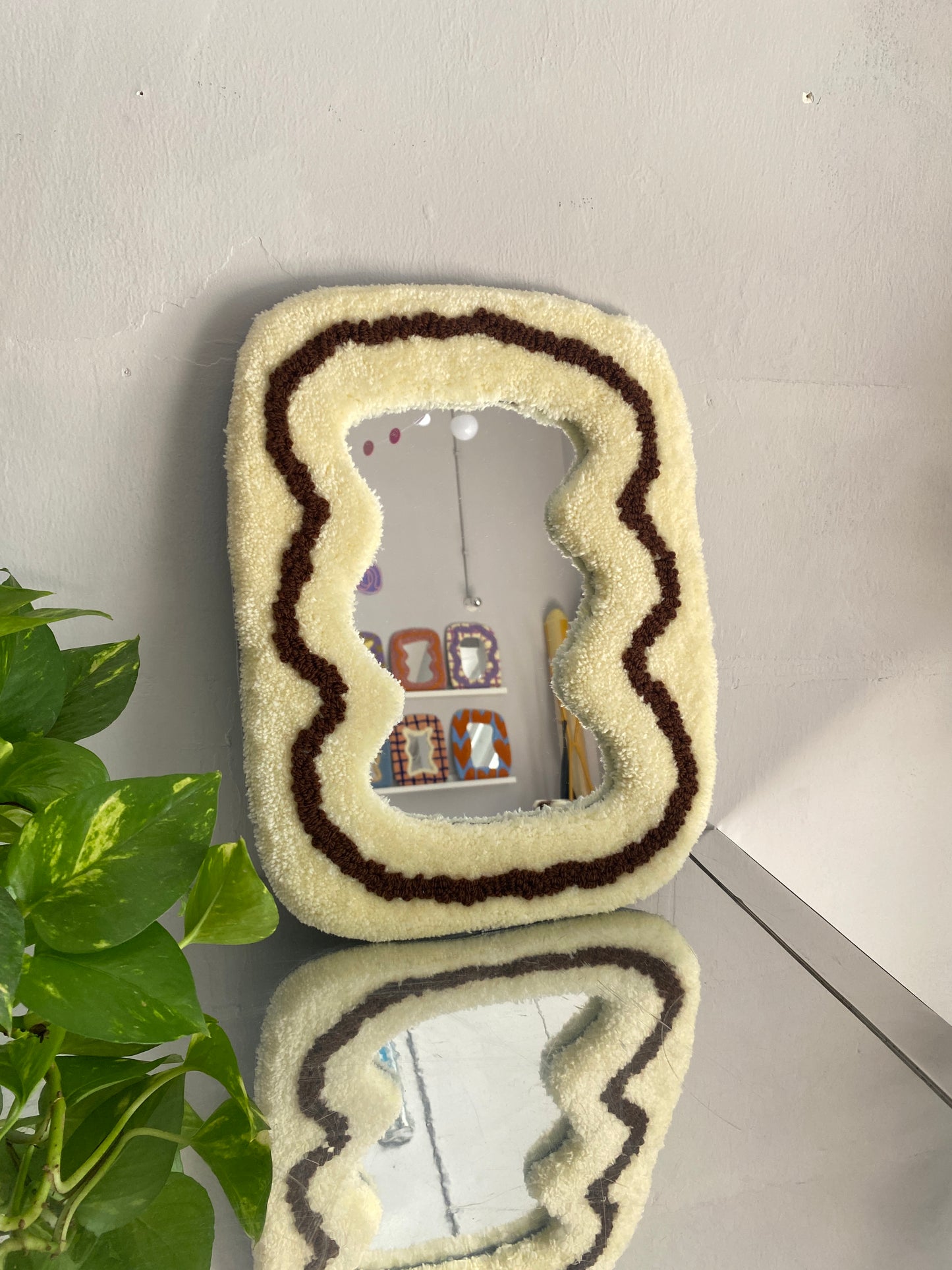 Specchio tufting color panna