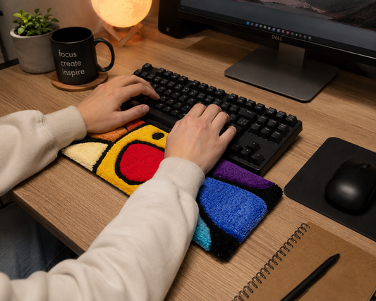 Murakami Flower Keyboard | tappetini da tastiera poggia polsi