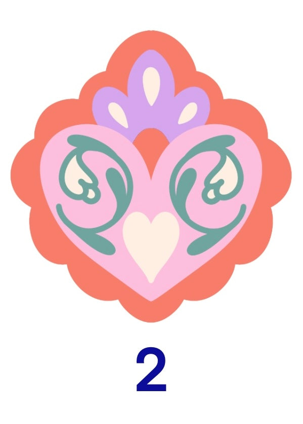 Tappeto cuore sacro 40 cm fibra sintetica morbida