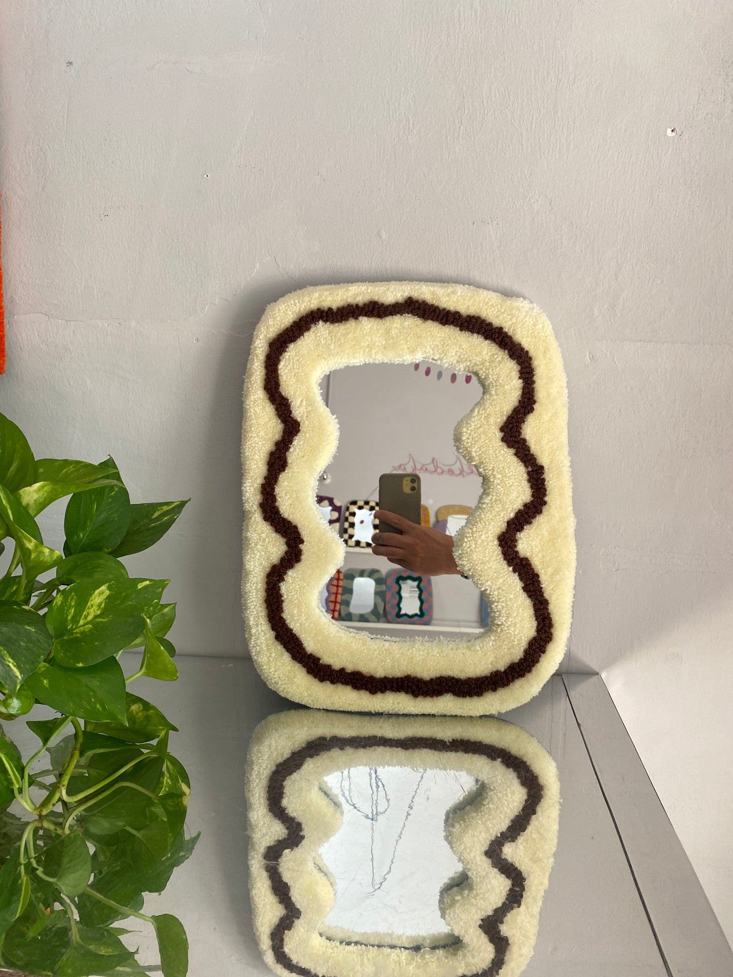 Specchio tufting color panna