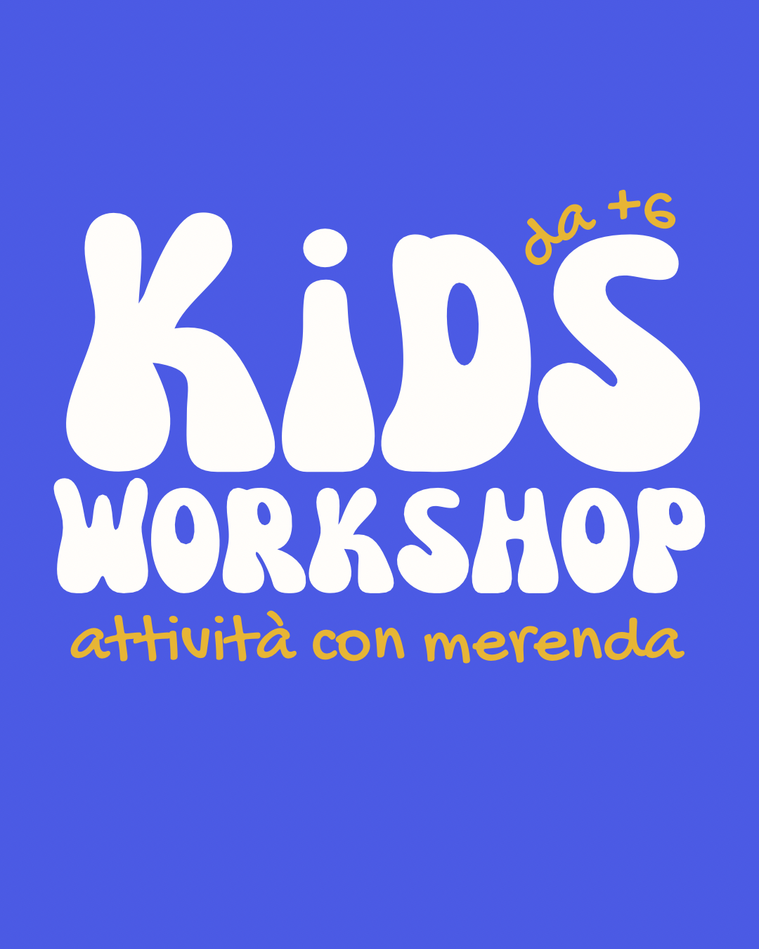 Workshop kids e merenda