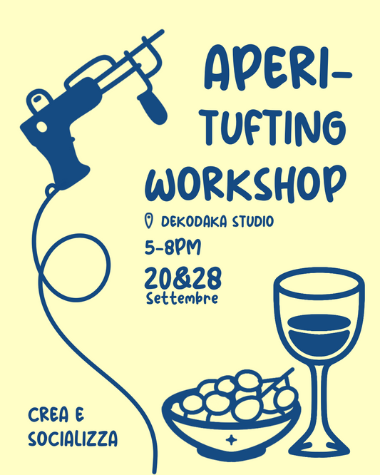 Aperitivo tufting workshop✨🍷