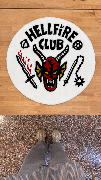 Tappeto stranger things “hellfire club”