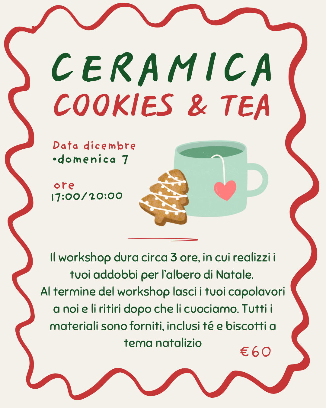 Workshop ceramica cookies & tea