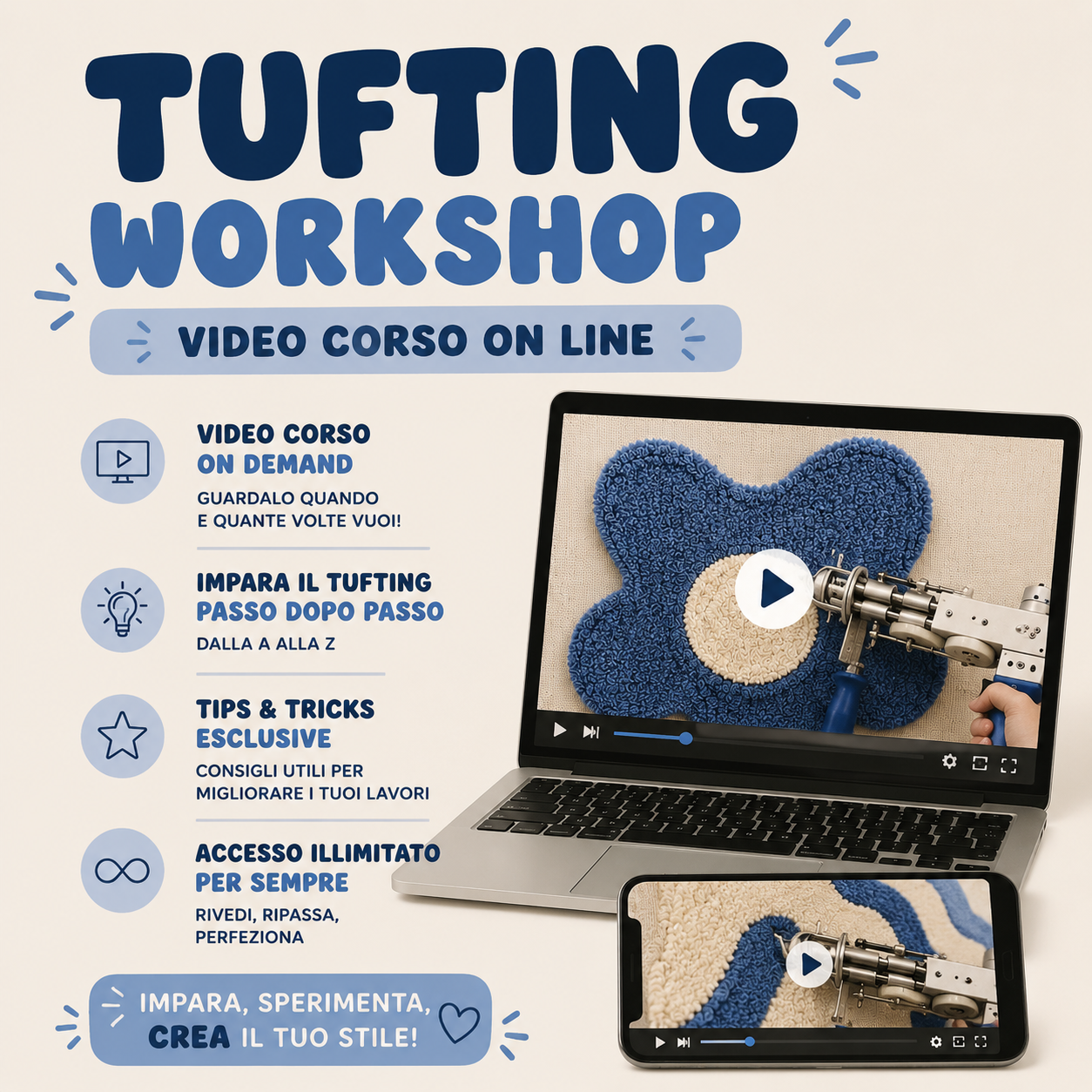 Video Corso Tufting ONLINE