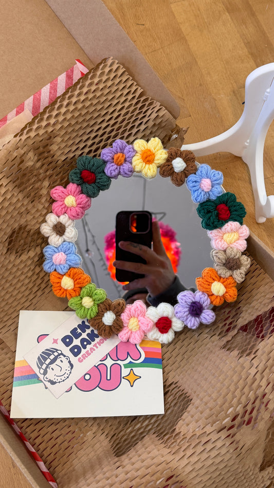 Specchio con fiori 🌺 20cm