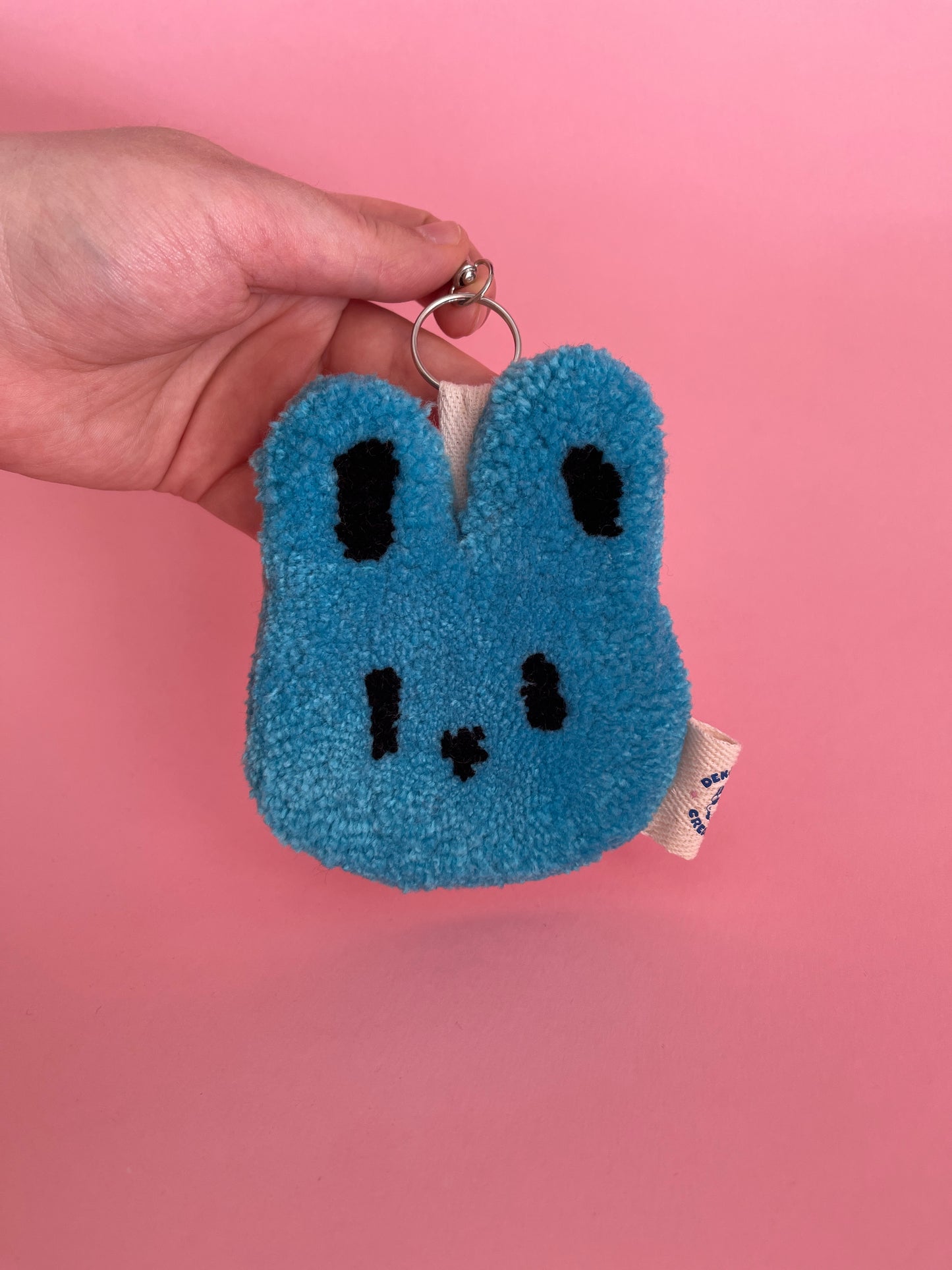 Coniglio azzurro 10 cm | portachiavi