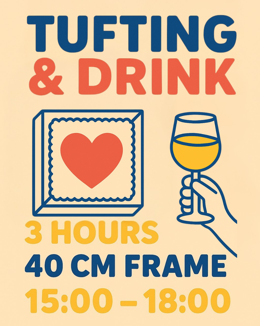 Aperitivo tufting workshop✨🍷