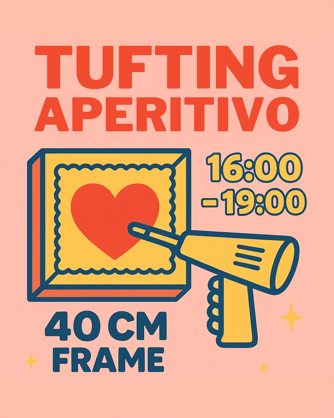Aperitivo tufting workshop✨🍷