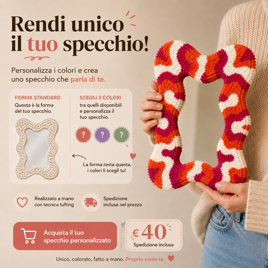 Specchio personalizzato astratto