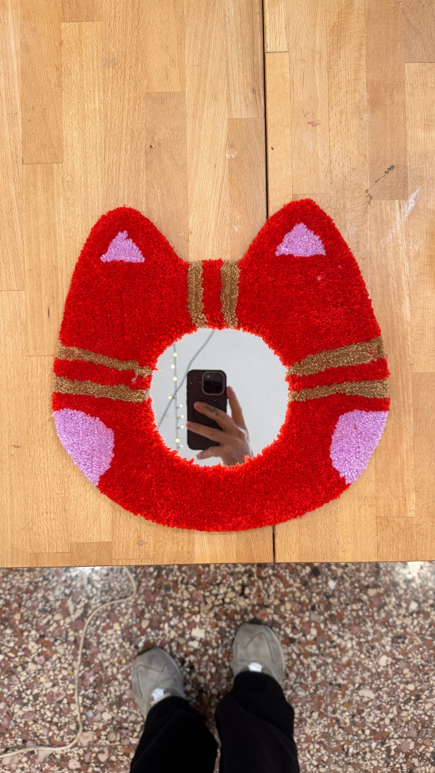 Specchio Gatto Rosso