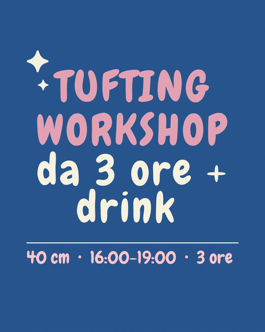 Aperitivo tufting workshop✨🍷