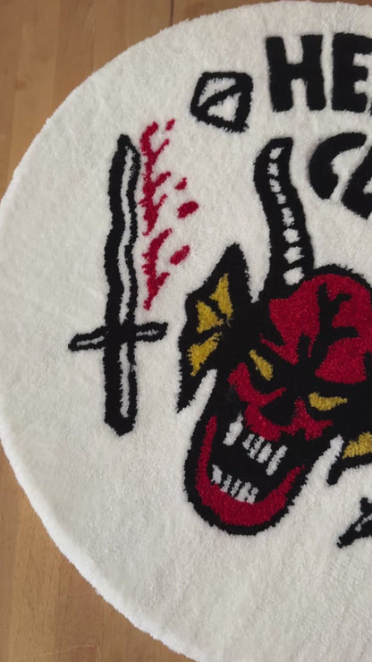 Tappeto stranger things “hellfire club”